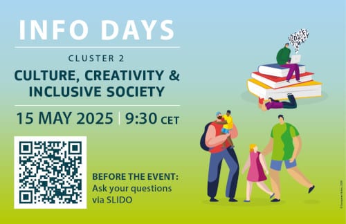 HORIZON EUROPE | Cluster 2 “Culture, Creativity and Inclusive Societies”Εκδήλωση Ενημέρωσης & Δικτύωσης για τις νέες προκηρύξεις του 2025