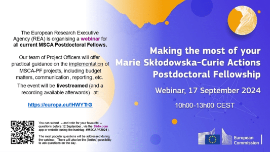 Διαδικτυακό σεμινάριο για τους κατόχους MSCA Postdoctoral Fellowship